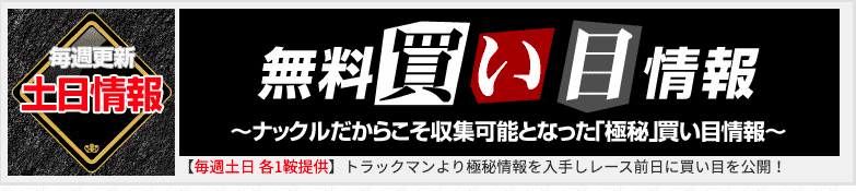 競馬ナックル買い目